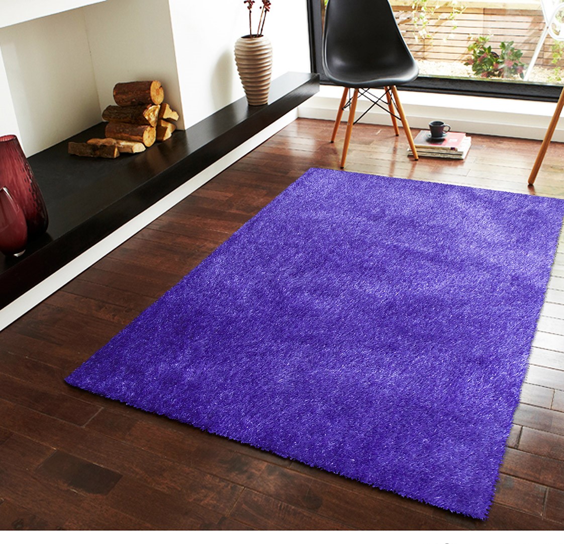 Tapete Decorativo para sala o cuarto, muy Suave Shag Peludo 1.40x2.0mts Tonos Mostaza, Rojo, Turquesa, Plata, Morado, Naranja, Café, rosa y blanco con negro