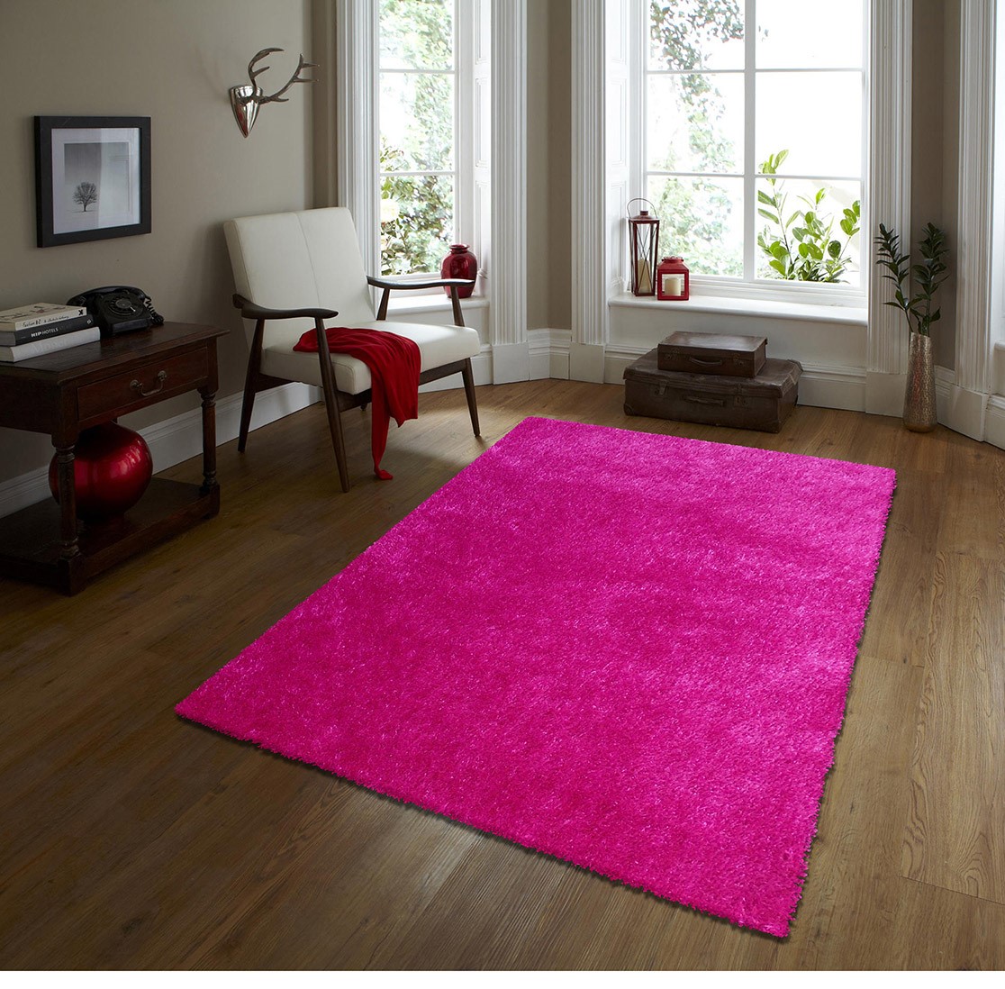 Tapete Decorativo para sala o cuarto, muy Suave Shag Peludo 1.40x2.0mts Tonos Mostaza, Rojo, Turquesa, Plata, Morado, Naranja, Café, rosa y blanco con negro