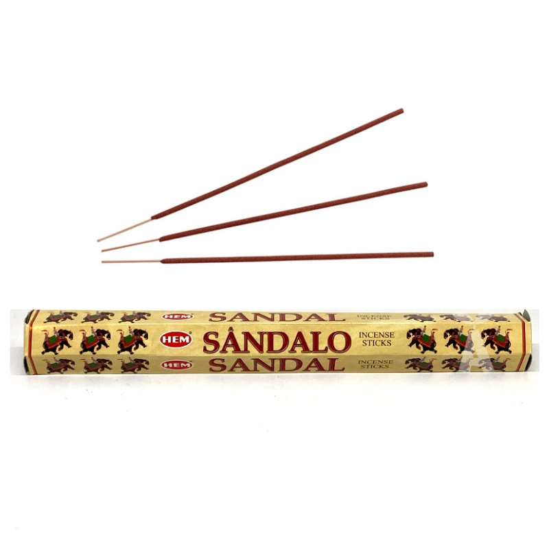 INCIENSO DE SANDALO (CAJA CON 6 TUBOS DE 20 VARITAS)