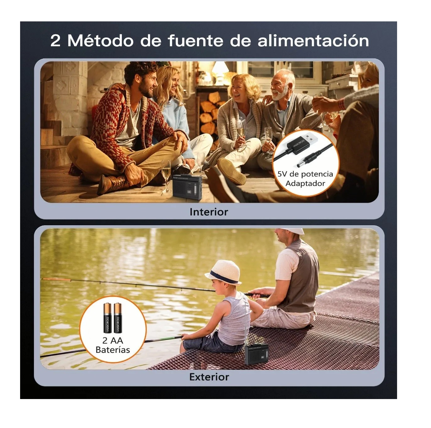 Reproductor Para Cassette Cassettera Portátil Con Radio Fm Am