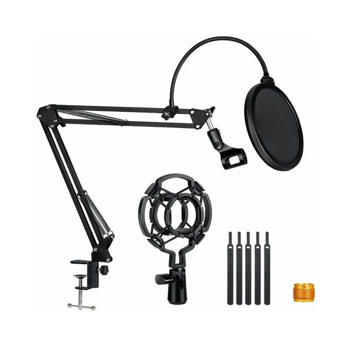 Kit Soporte Brazo Microfono Condensador Para Grabación Estudio