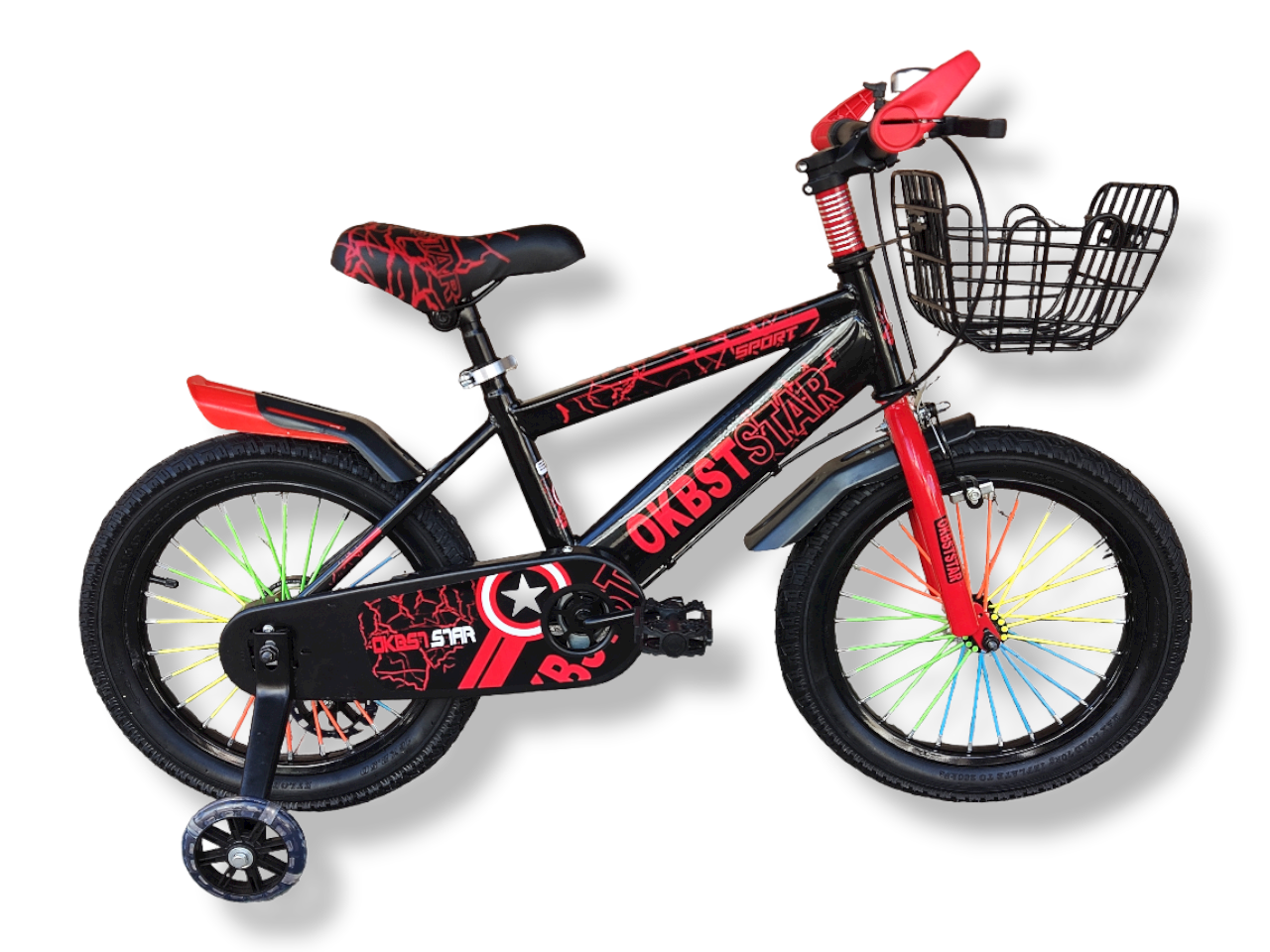 bicicleta para niños  tipo montaña rodada 16 con canasta rueditas y timbre 