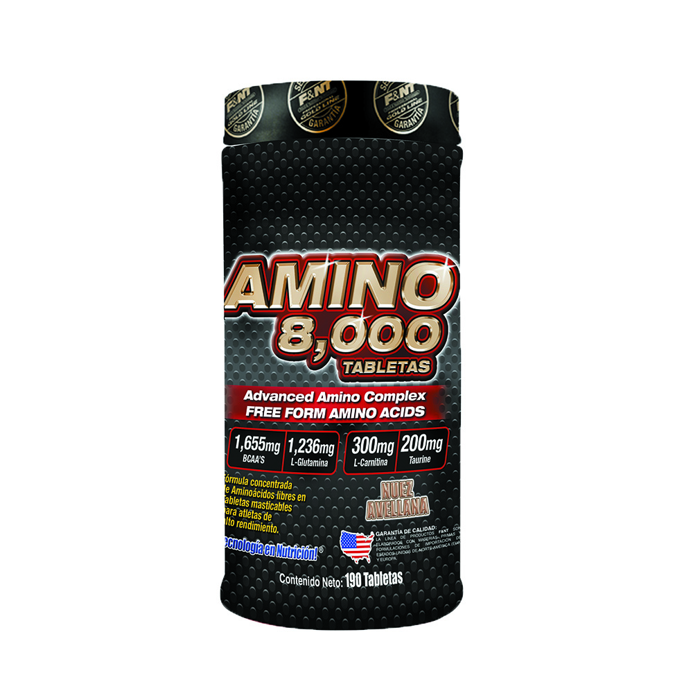 L-amino 8,000 Tabletas Masticables De Aminoácidos Carnitina