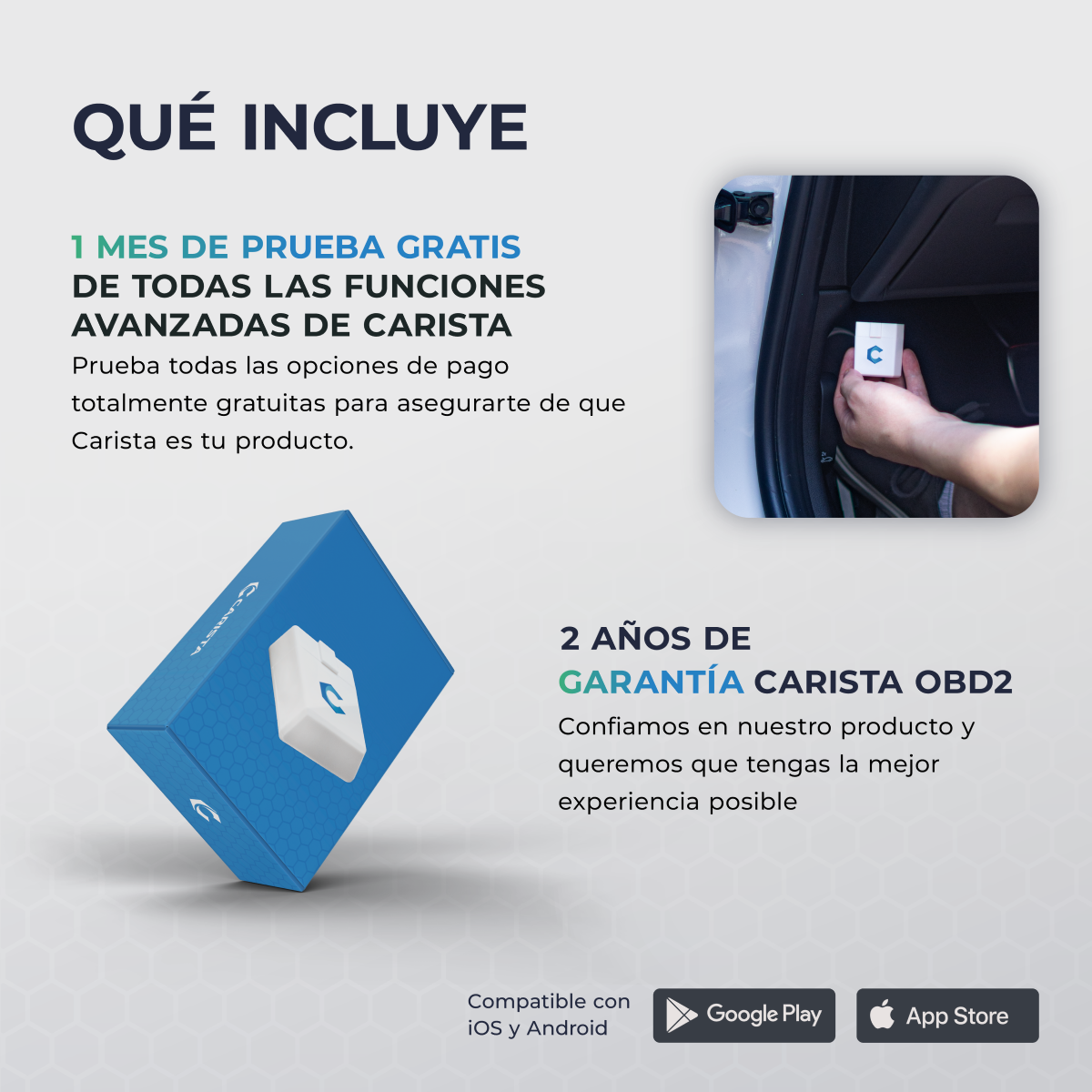 Carista Escáner Automotriz OBD2 - Todos Protocolos - BT - Android y Iphone.