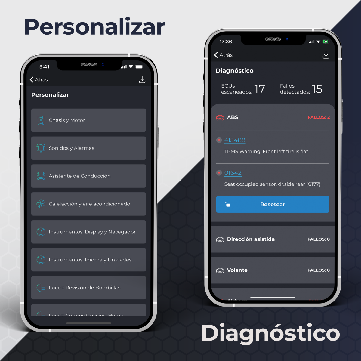 Carista Escáner Automotriz OBD2 - Todos Protocolos - BT - Android y Iphone.