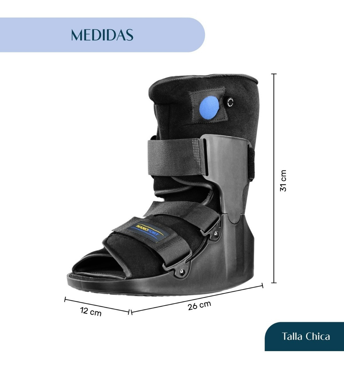 Bota Ferula Baja Neumatica Walker Inmovilizador De Tobillo CH