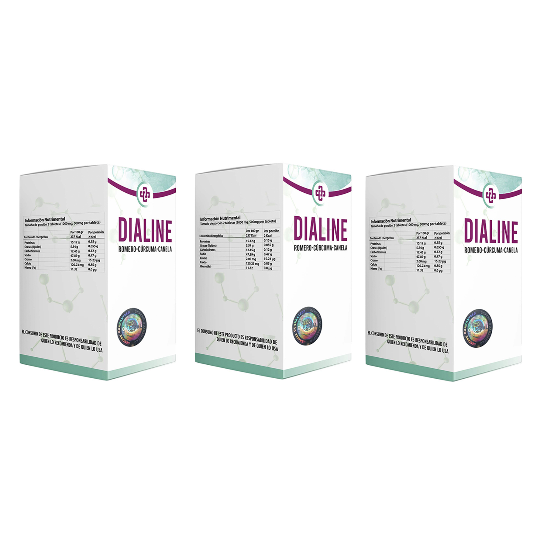 Dialine Normaliza Niveles De Azúcar 3 Pack	