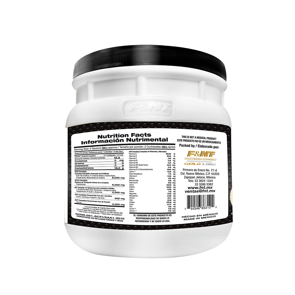 Iron Man: Creatina Glutamina Taurina Carnitina Vitamina F&nt