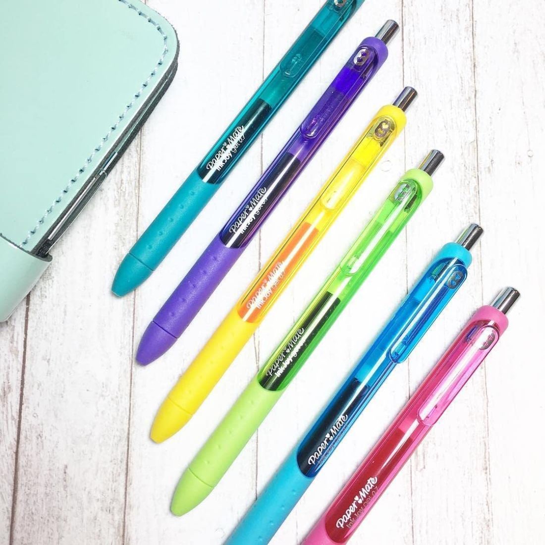 Paper Mate Kilométrico Boligrafo Inkjoy Gel 0.7 6Ct O/S Box Pure Blue