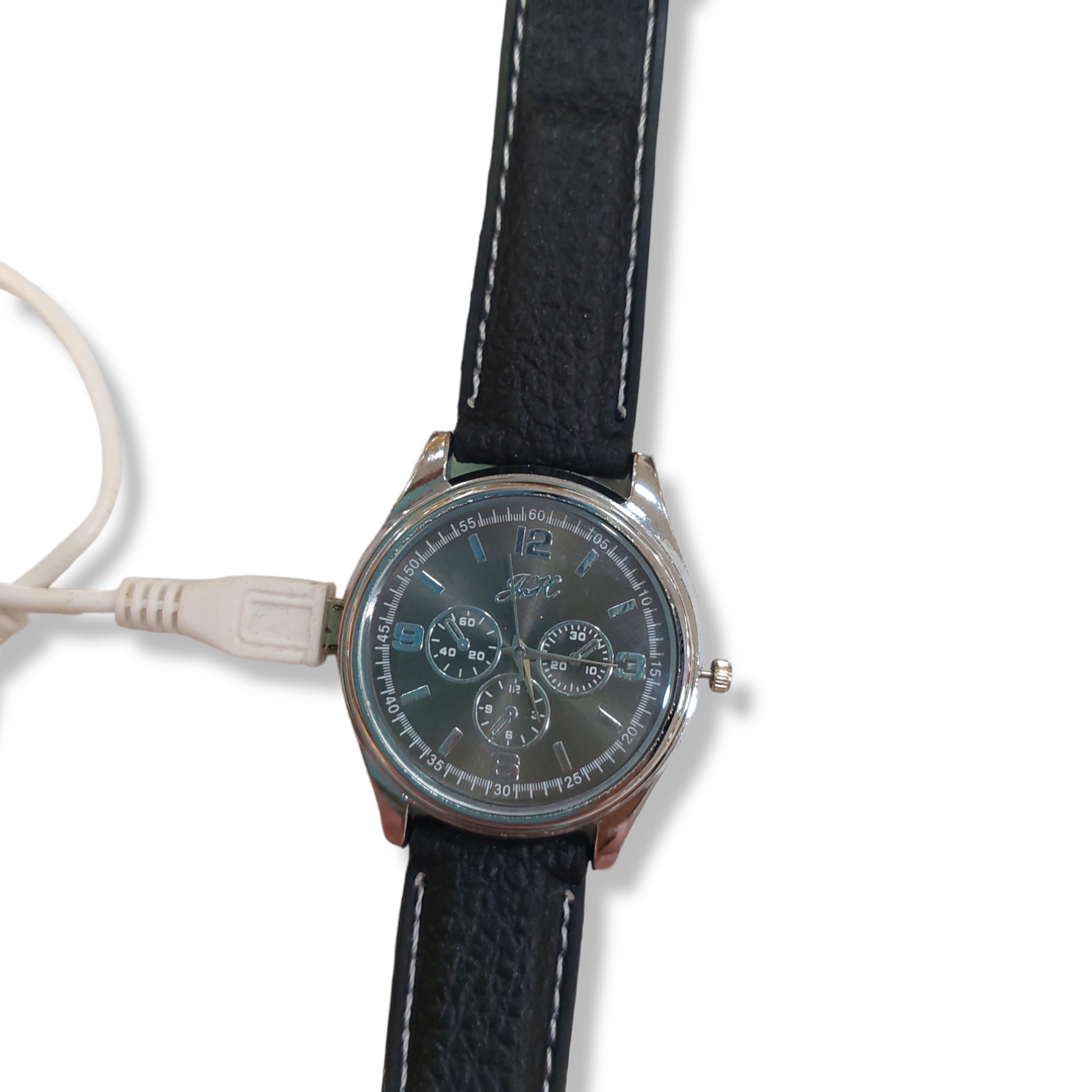 Reloj Con Encendedor Recargable, Negro