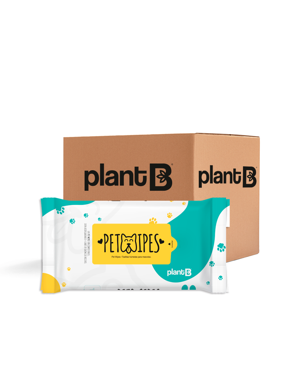 Caja de Pet Wipes - Toallitas Húmedas para Mascotas-12 paquetes