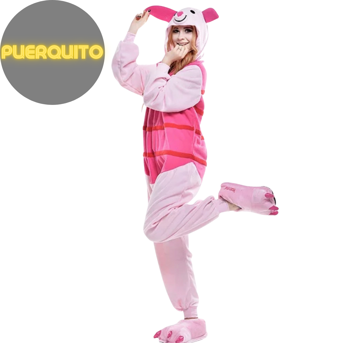 Sudaderas De Puerquito Parejas Pijama Mameluco Para Adulltos Y