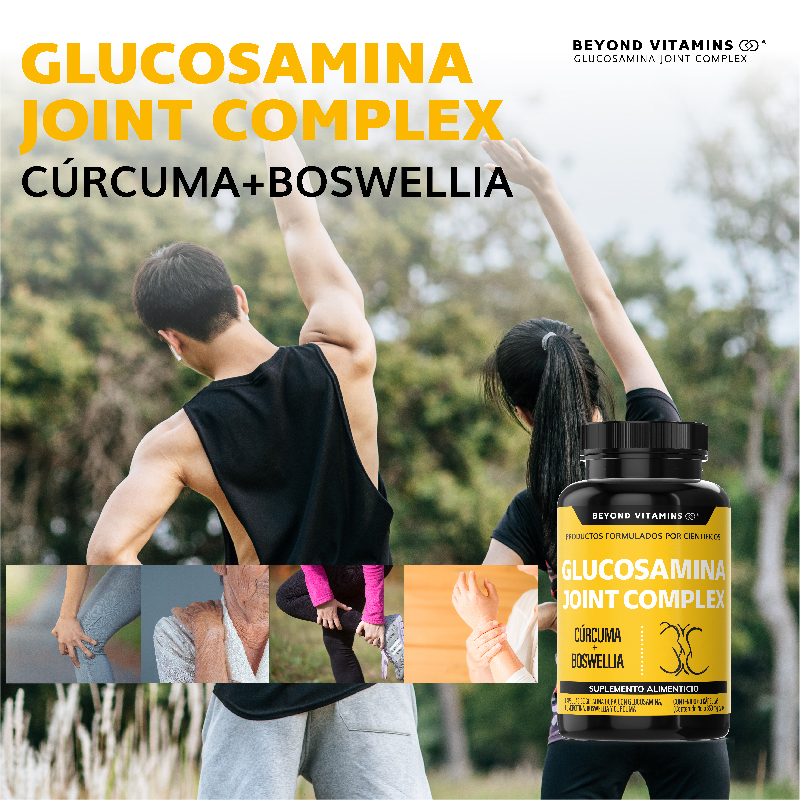 Suplemento Alimenticio Beyond Vitamins Glucosamina y Cúrcuma 60 cápsulas