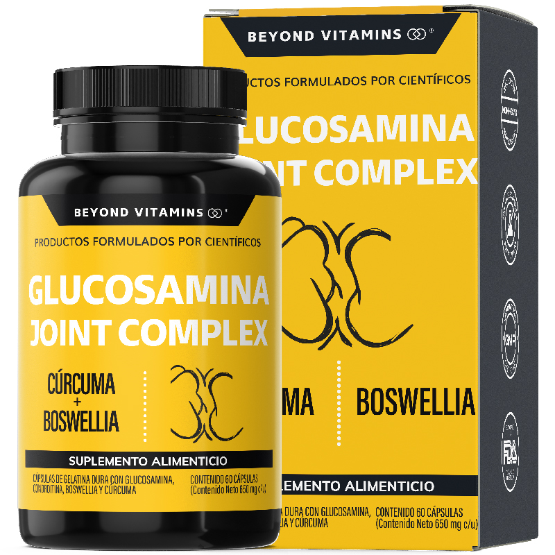 Suplemento Alimenticio Beyond Vitamins Glucosamina y Cúrcuma 60 cápsulas
