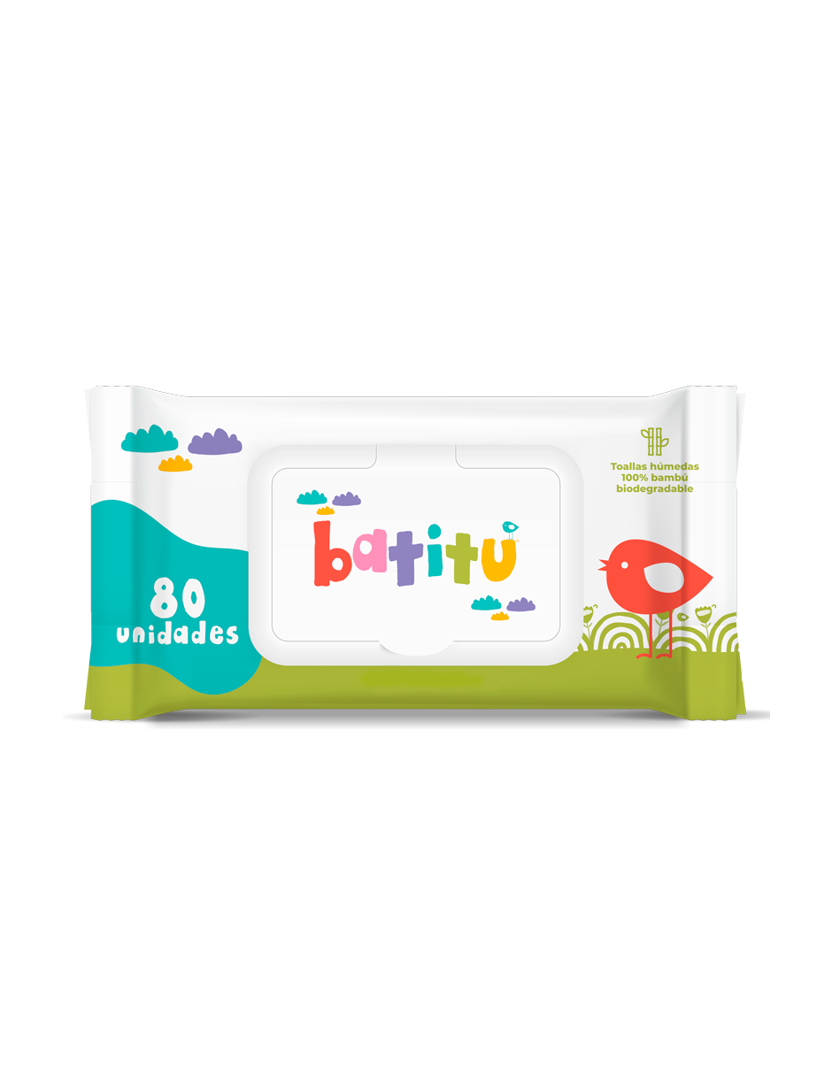 Caja de Baby Wipes - Toallitas Húmedas de Bambú-12 paquetes