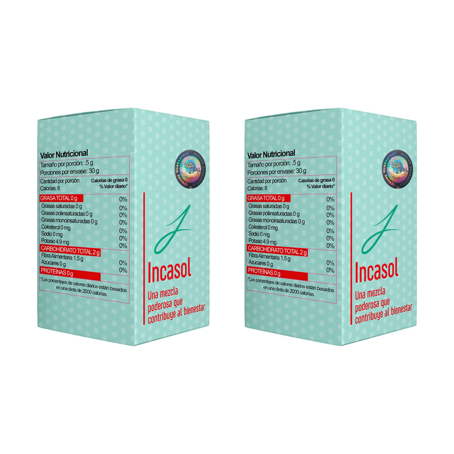 Incasol - Una Mezcla Poderosa Que Contribuye Al Bienestar 2 Pack