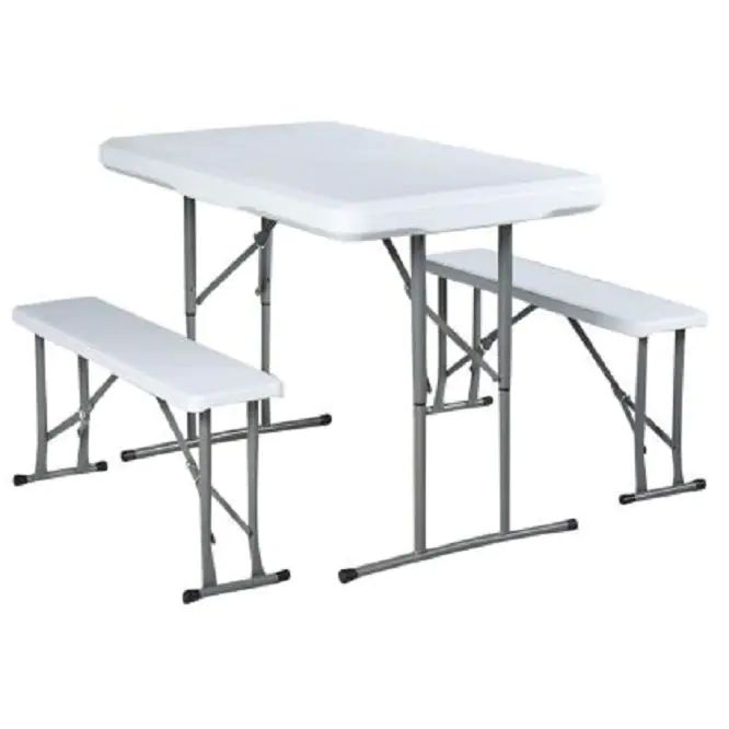 Mesa con Bancas Plegables Para Jardin