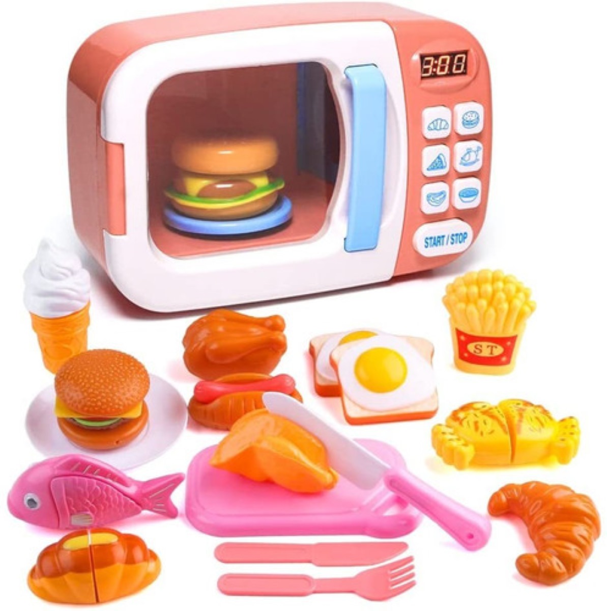 Juego De Microondas Juego De 31 Piezas De Cocina Rosa