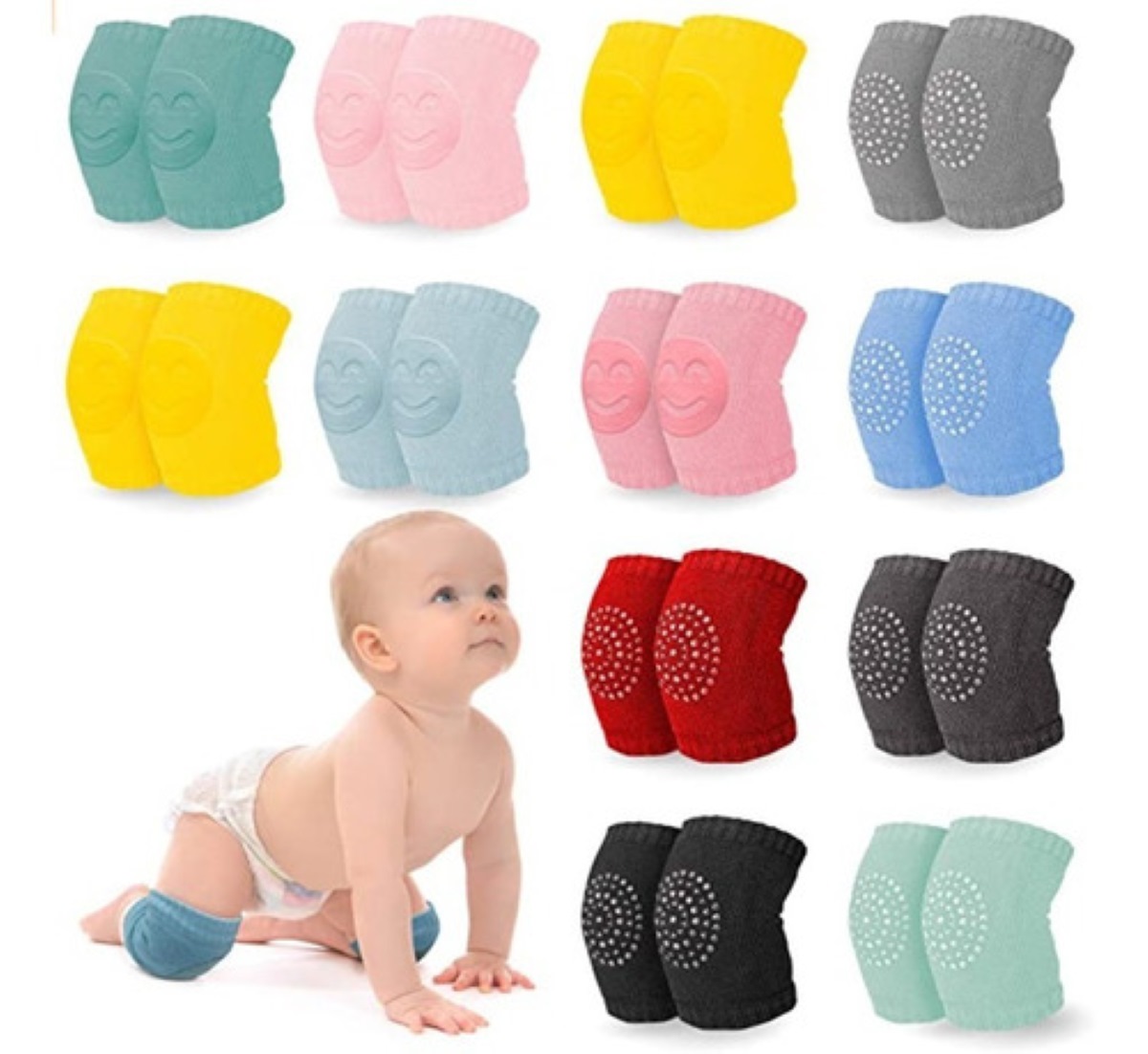 12 Pares De Rodilleras Para Gateo de Bebe 