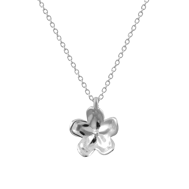 Dije flor de plata .925 y cadena, Colección Floral, Joyería para Mujer de Anante Joyería