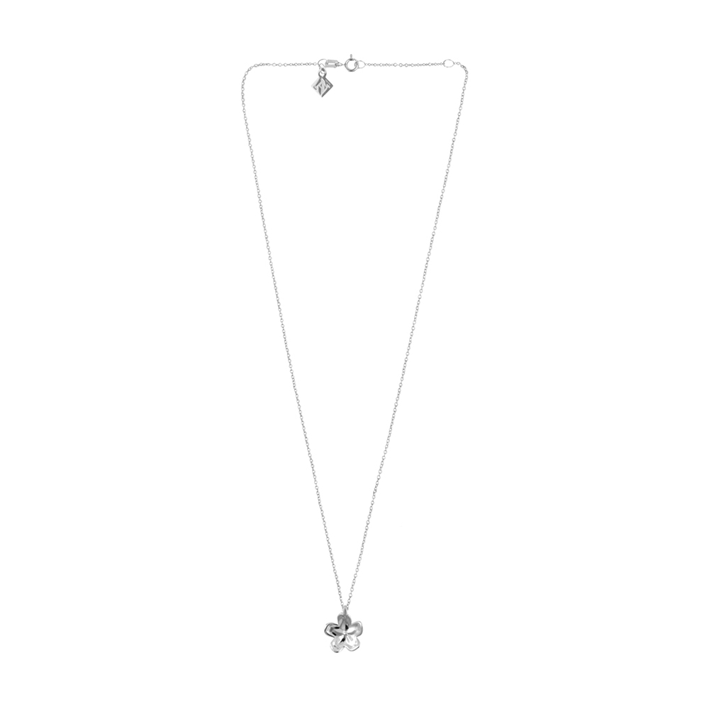 Dije flor de plata .925 y cadena, Colección Floral, Joyería para Mujer de Anante Joyería