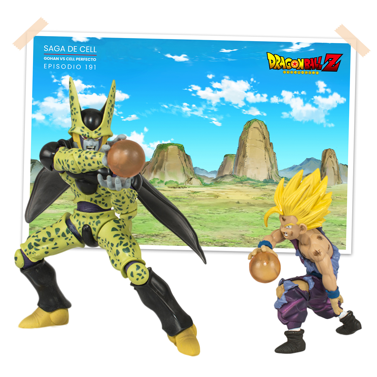 Figuras Gohan Cell Dragon Ball Z Set Batalla Coleccionable