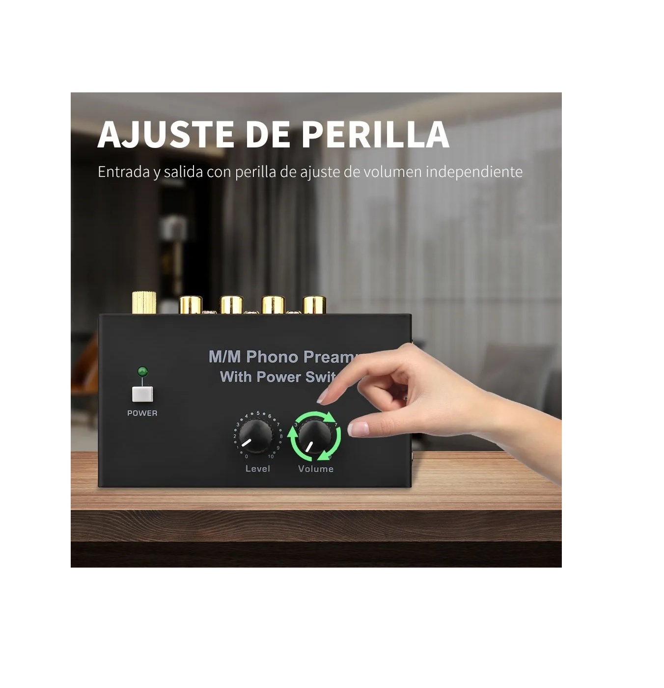 Preamplificador Phono De Vinilo Compacto Con Control De Vol