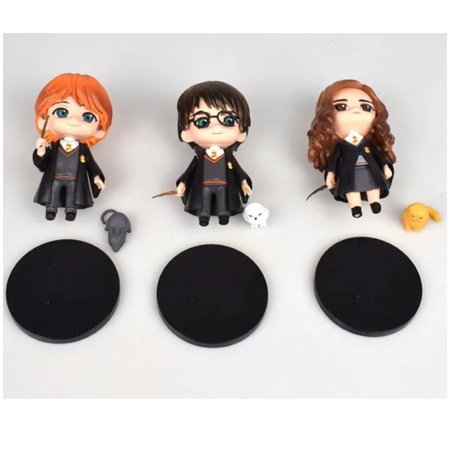 Juguetes Muñecos 3 Pcs Harry Potter, Hermione, Ron