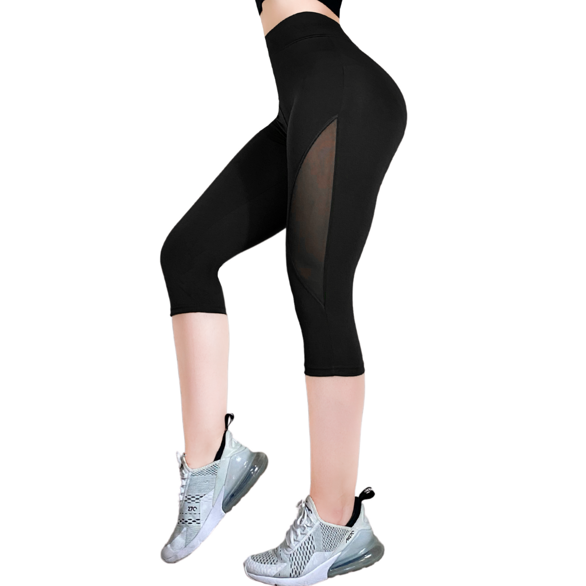 Capri De Mujer Leggings Lycra Malla Corta Bermudas CAP-05