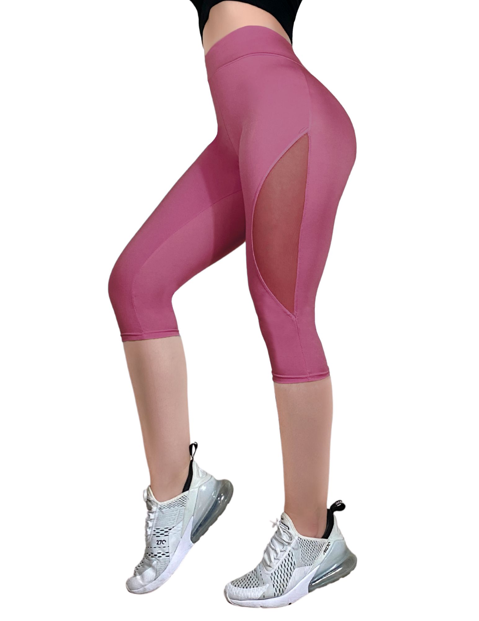 Capri De Mujer Leggings Lycra Malla Corta Bermudas CAP-05