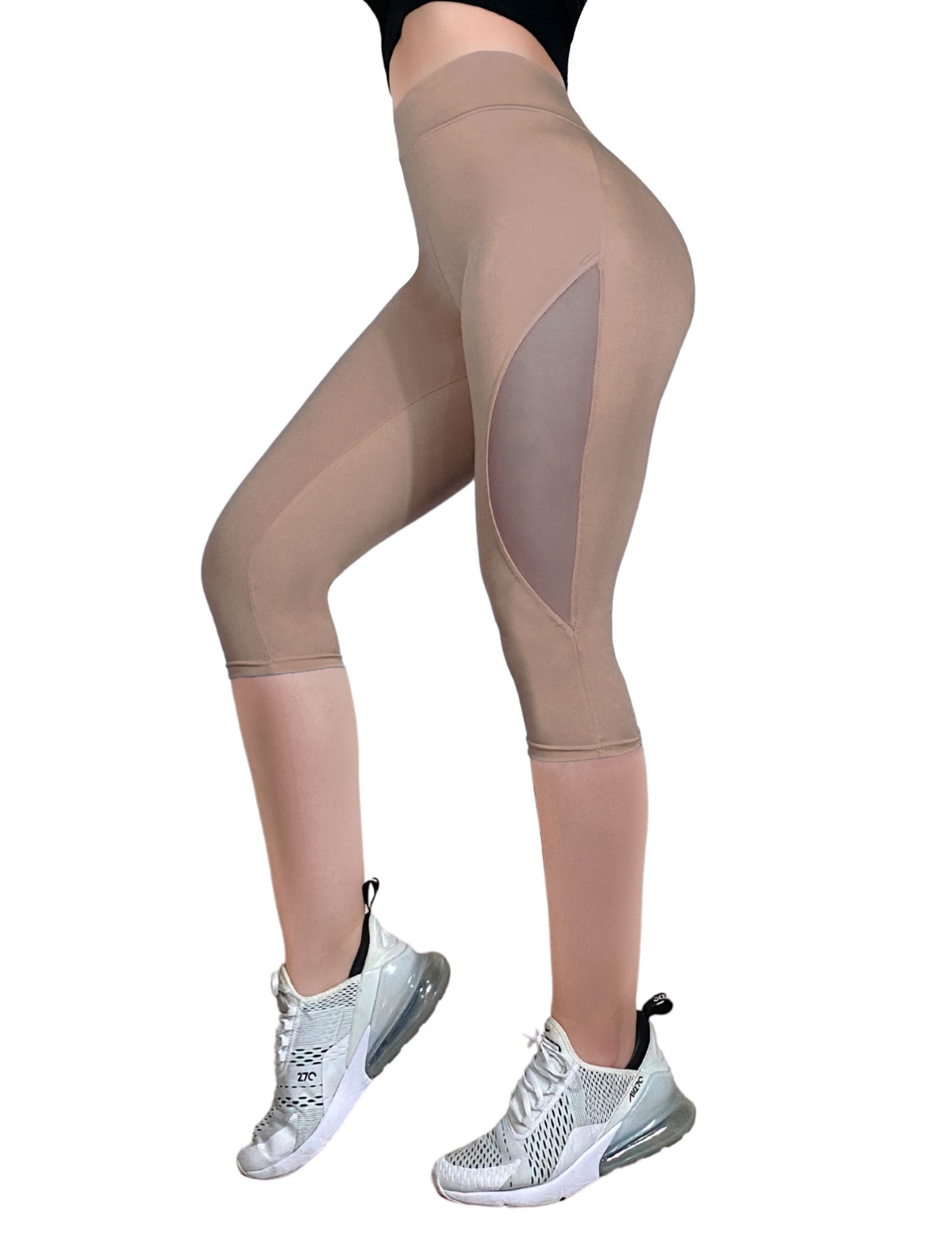 Capri De Mujer Leggings Lycra Malla Corta Bermudas CAP-05