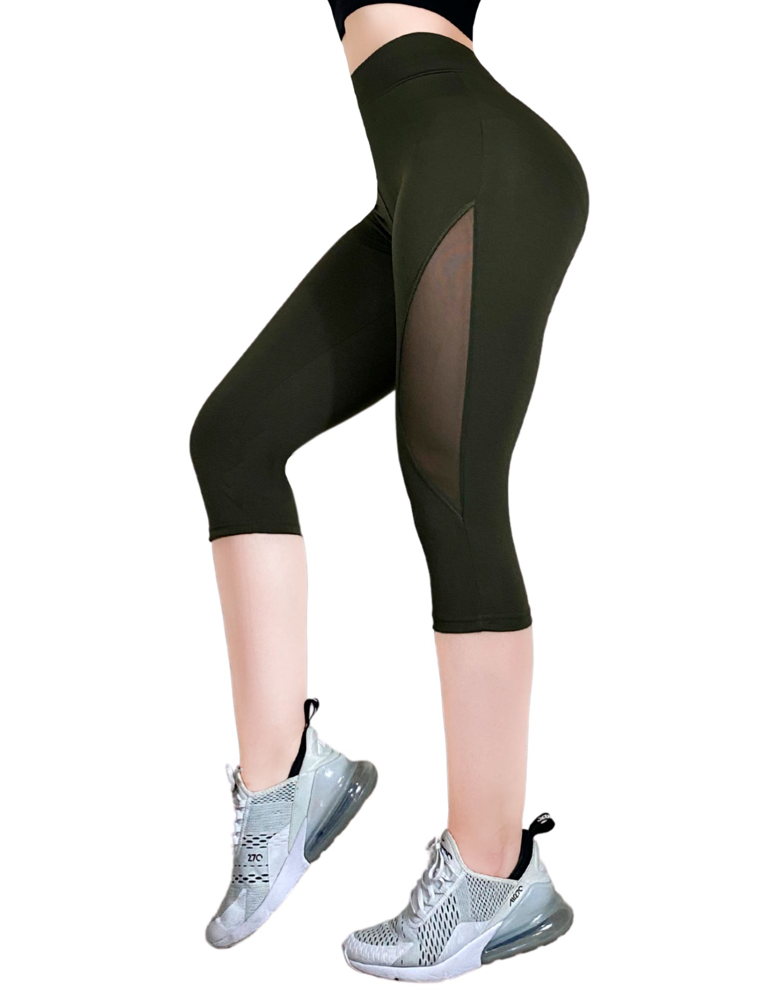 Capri De Mujer Leggings Lycra Malla Corta Bermudas CAP-05