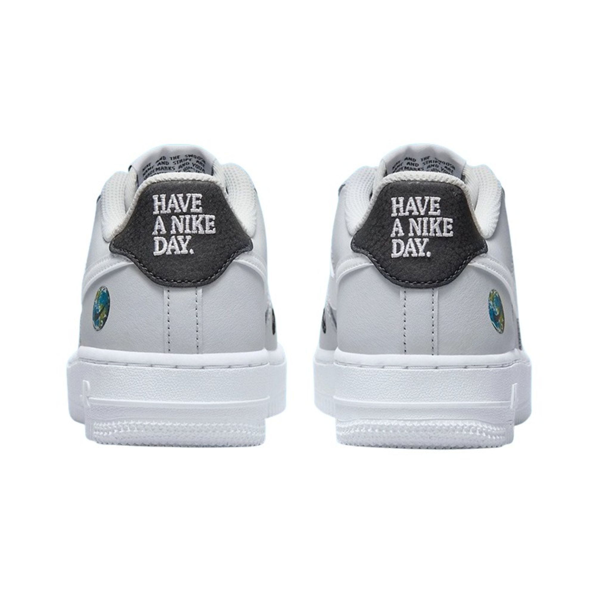 Tenis Nike Air Force 1 Low "Have A Nike Day Earth" Gris con Blanco Hombre Originales DM0118001