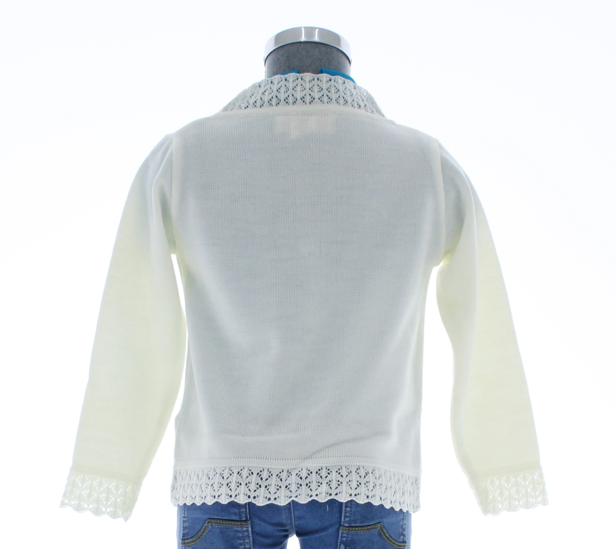 Sueter Niña Tejido 3165 Marfil 3 a 16 Años.