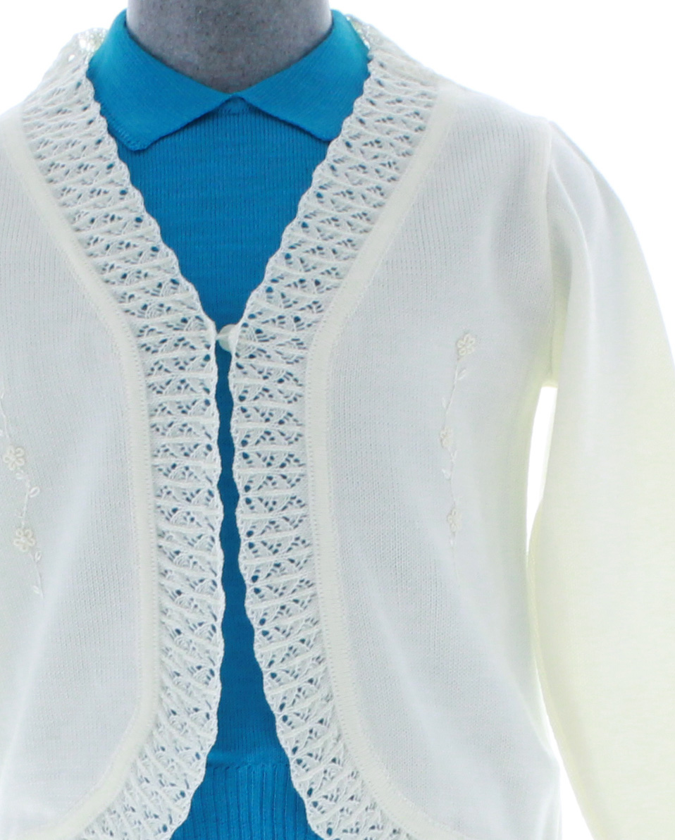 Sueter Niña Tejido 3165 Marfil 3 a 16 Años.