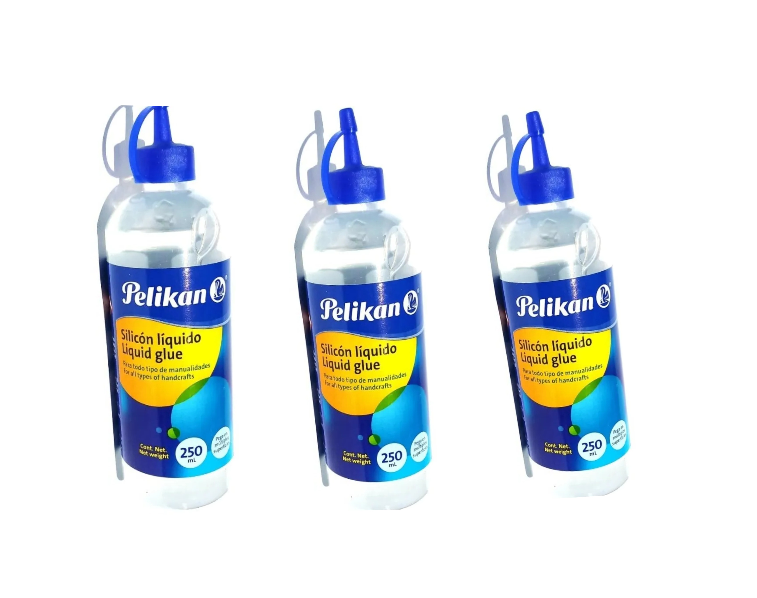Silicon Liquido Frio Pelikan De 250ml 3 Piezas