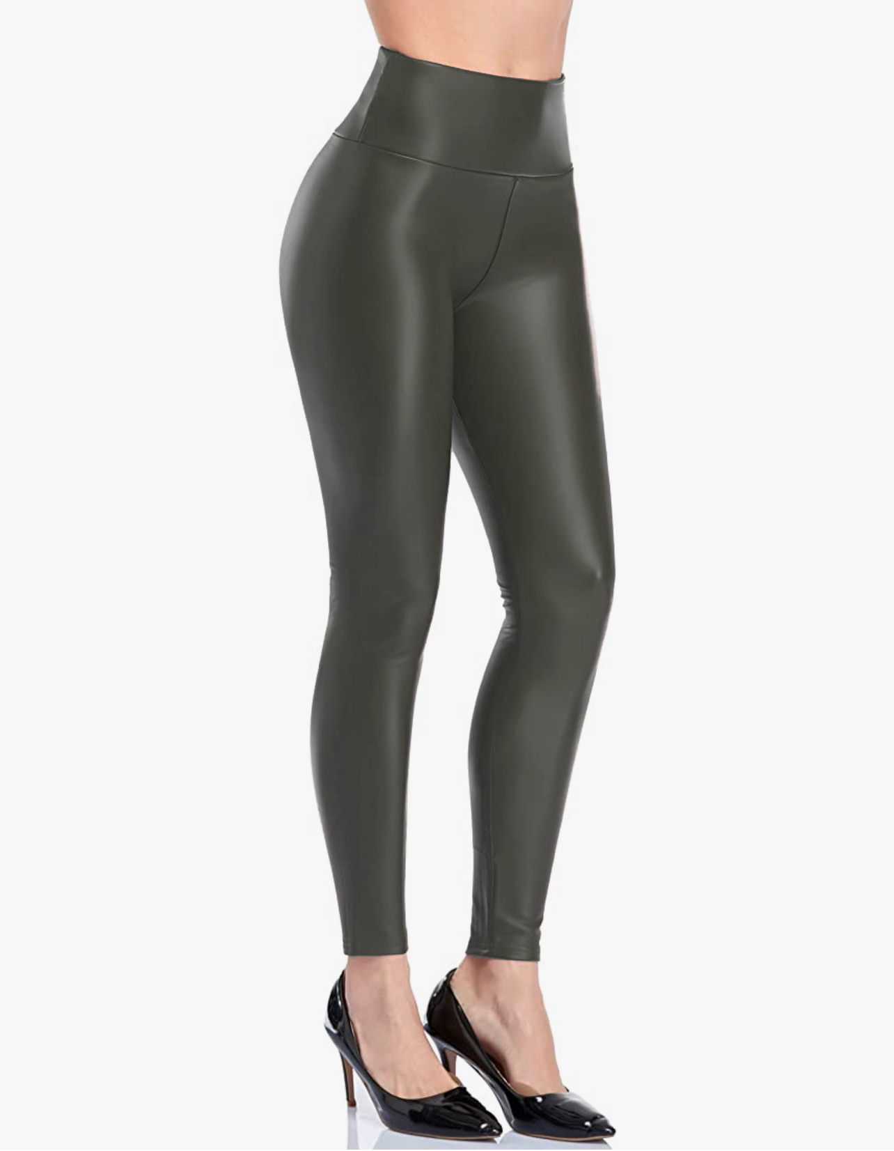 Leggins Cuero Gruesos Afelpados Mallas Vinipiel Legins Mallon de Mujer Colores Azul Vino Cafe Gris Verde LIC-0105