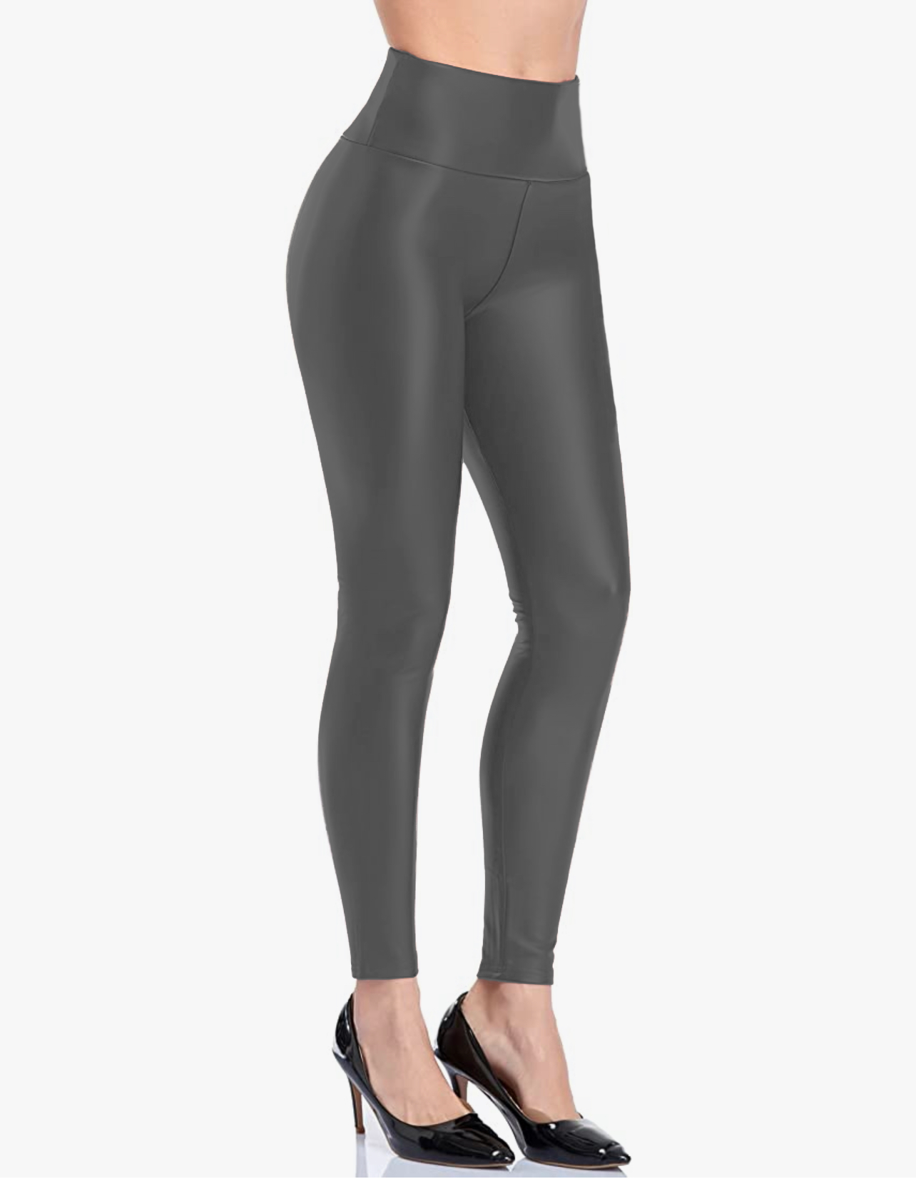 Leggins Cuero Gruesos Afelpados Mallas Vinipiel Legins Mallon de Mujer Colores Azul Vino Cafe Gris Verde LIC-0105
