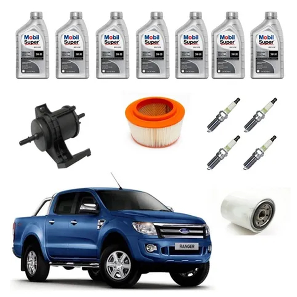 Kit Afinación Ford Ranger 2.5 Aceite 5w30 Mobil