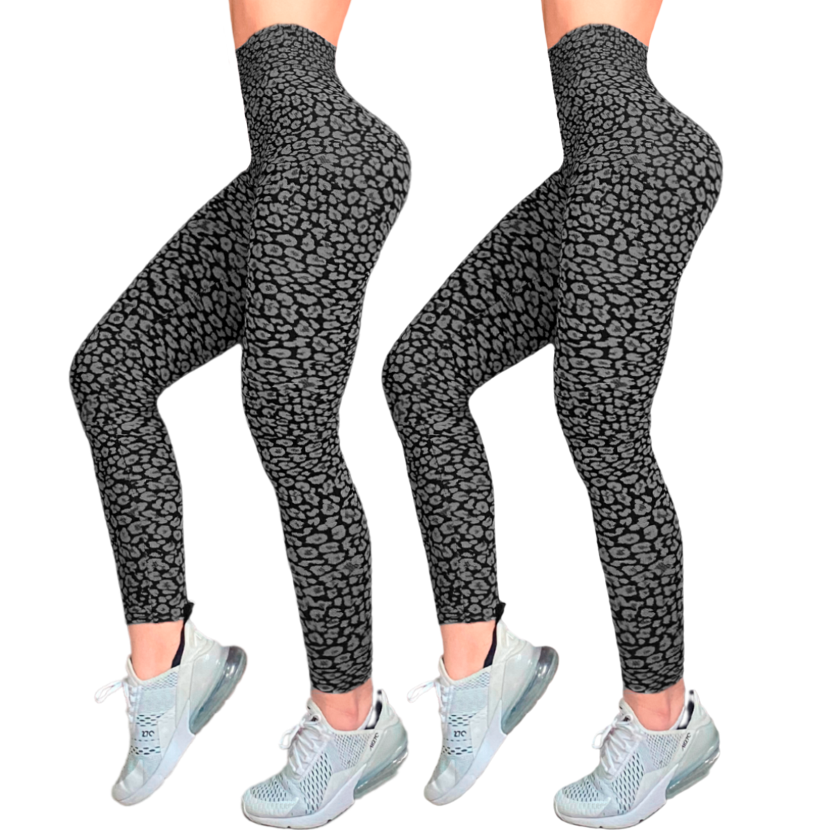 Pack de 2 Mallones de Mujer Ligeros Lycra Stretch Leggins Mujer Licra Gym Casual Malla Talle Alto LIC-0104