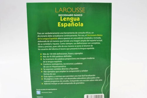 Larousse Diccionario Basico Lengua Espanola 1 Pz - H-E-B México