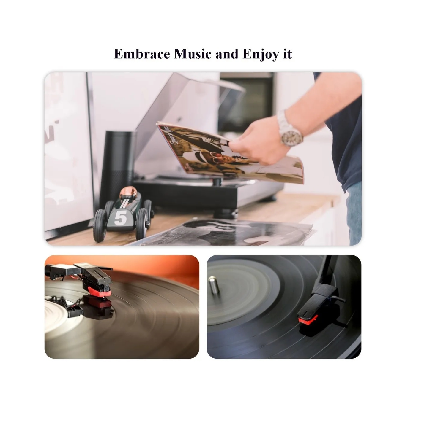 Kit 5 Agujas Para Tocadiscos, Reproductor De Grabadores, Rojo