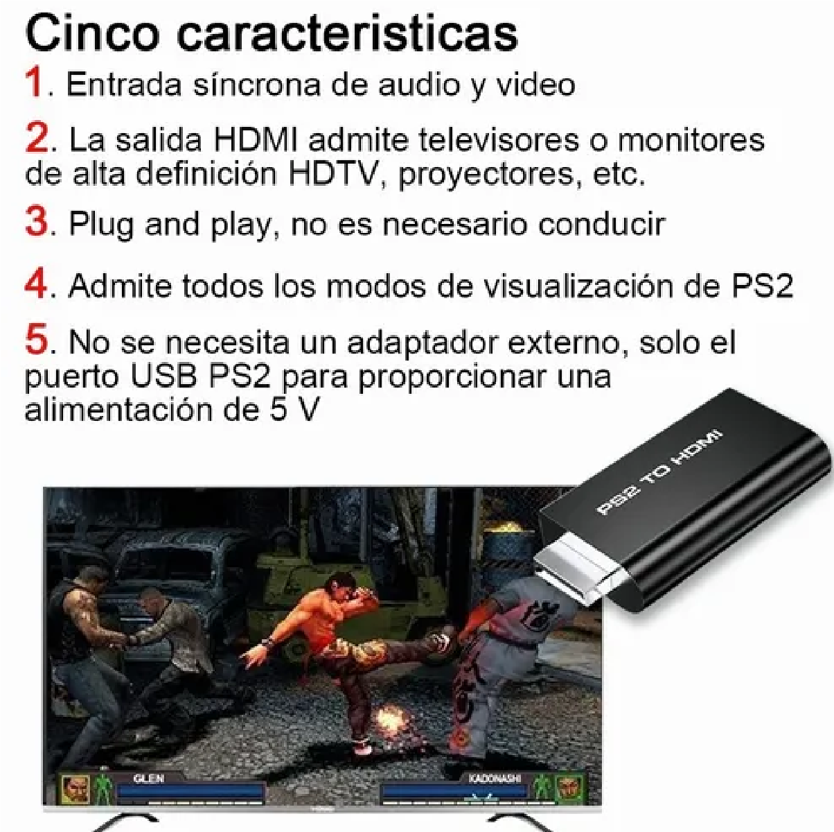 Adaptador / Conversor Ps2 A Hdmi Play Station 2