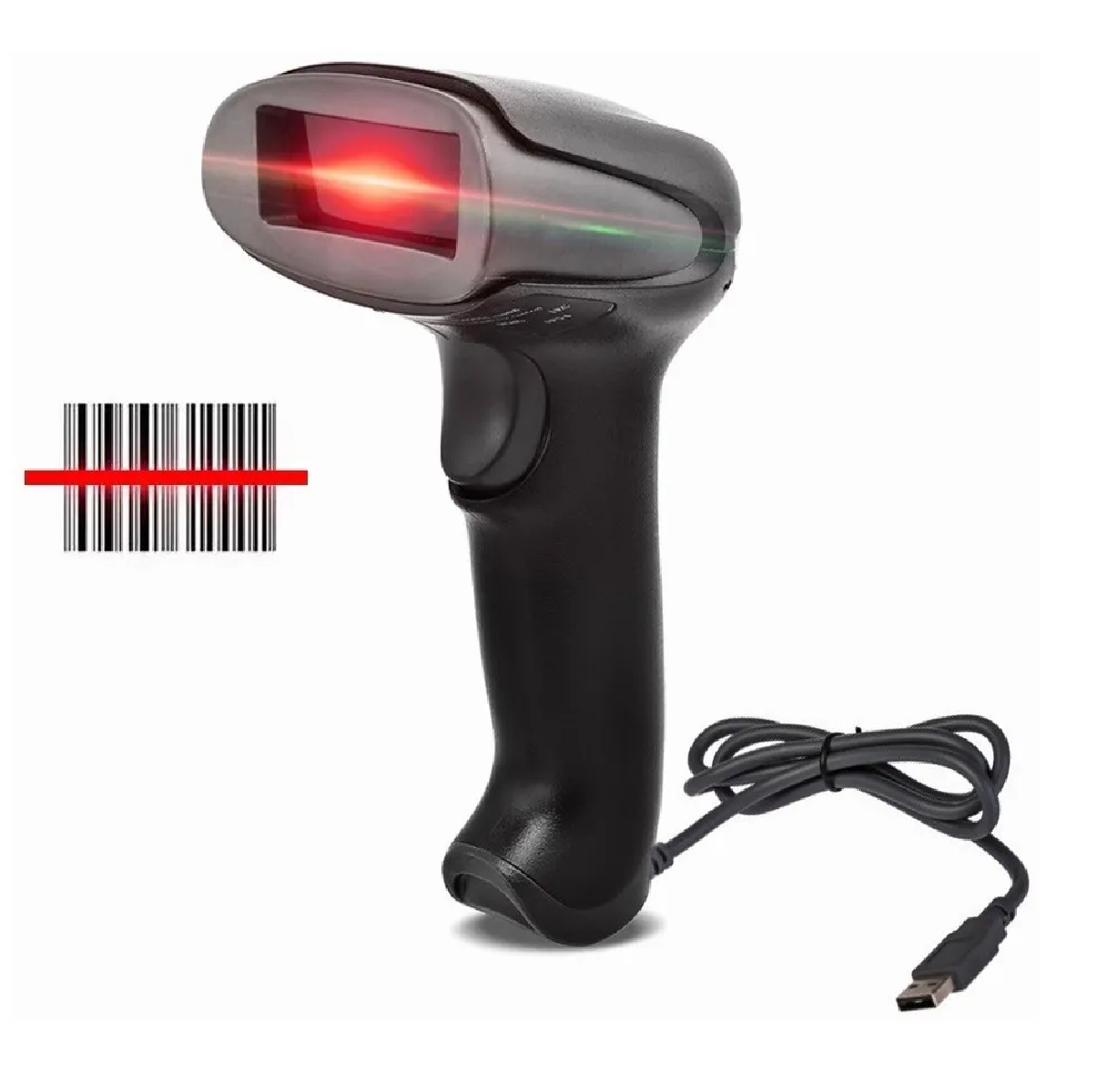 Lector Codigo De Barras Láser Usb Cableado 1.7m