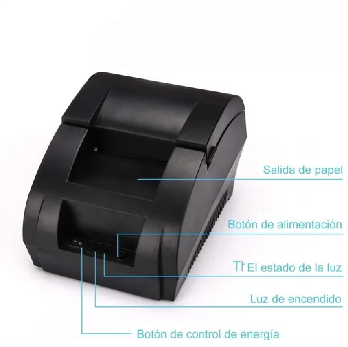 Impresora Termica Tickets Usb 58mm Punto De Venta + 5 Rollos