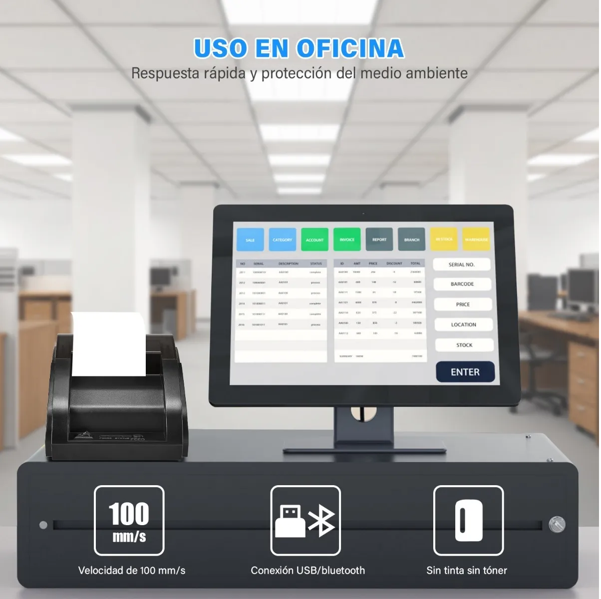 Impresora Termica Impresora Multifuncional Bluetooth Mini