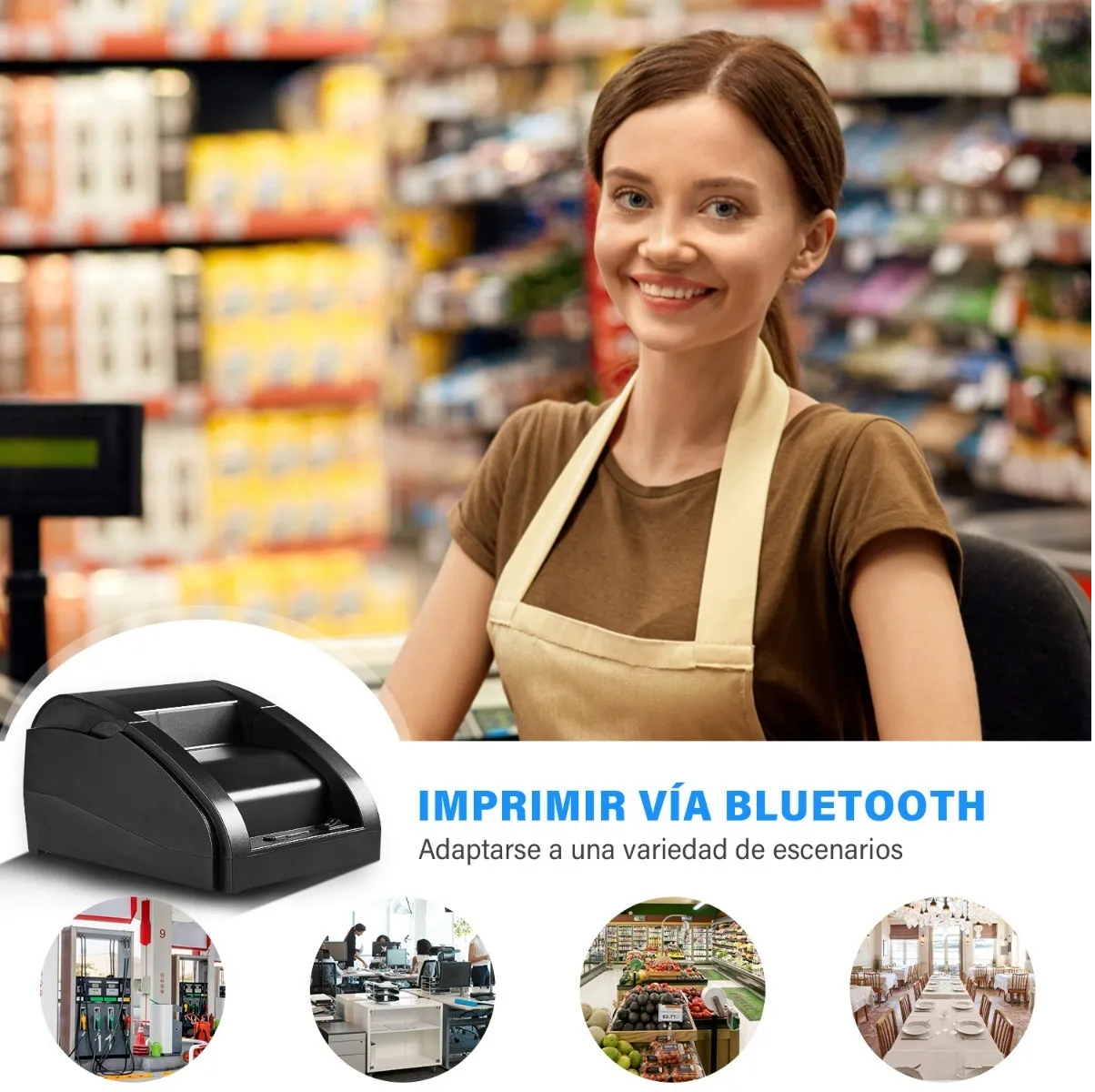 Impresora Termica Impresora Multifuncional Bluetooth Mini