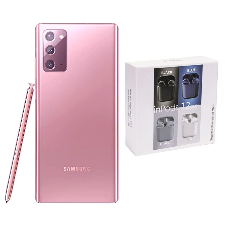 Samsung Note 20 256GB Rosa Reacondicionado Grado A + Audífonos Genéricos
