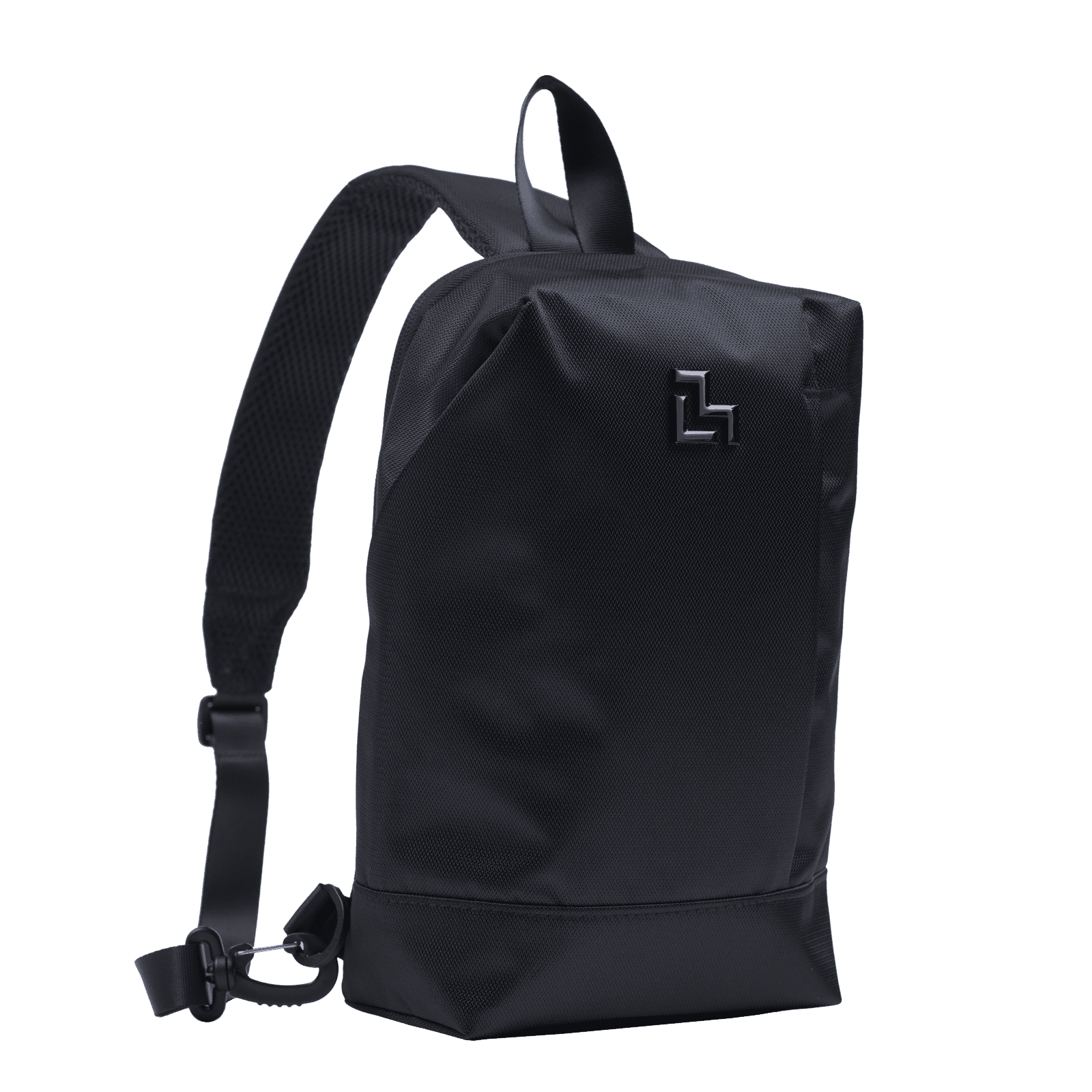 LUCKMAN Mochila Hombre Cruzada Antirrobo tipo Crossbody, Moderna, Múltiples Compartimentos y Repelente al Agua - Enzo, Negro