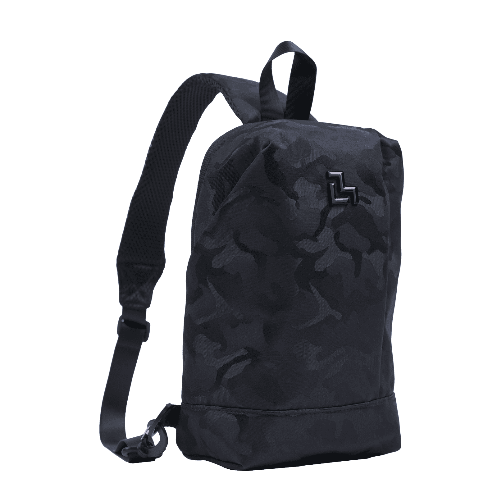 LUCKMAN Mochila Hombre Cruzada Antirrobo tipo Crossbody, Moderna, Múltiples Compartimentos y Repelente al Agua - Enzo, Negro Militar